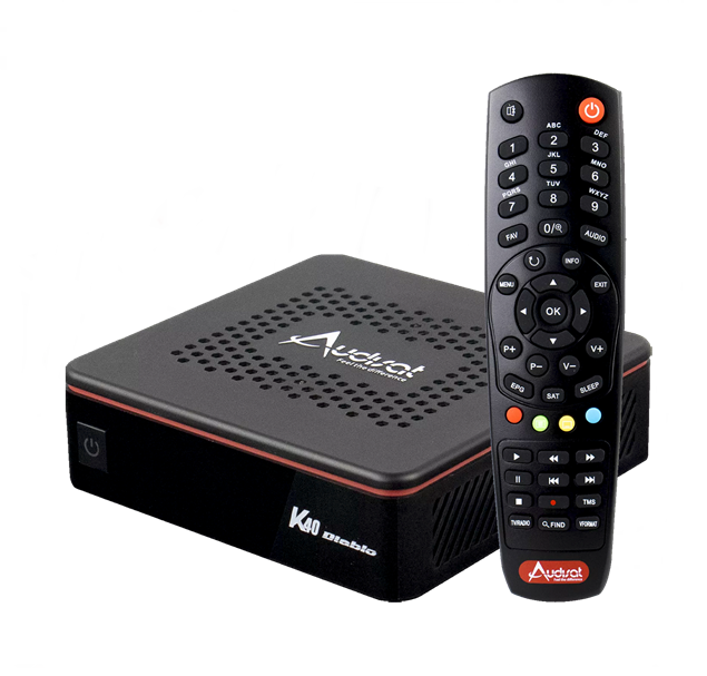 Receptor Audisat K40 Diablo Bivolt Digital Cor Preto