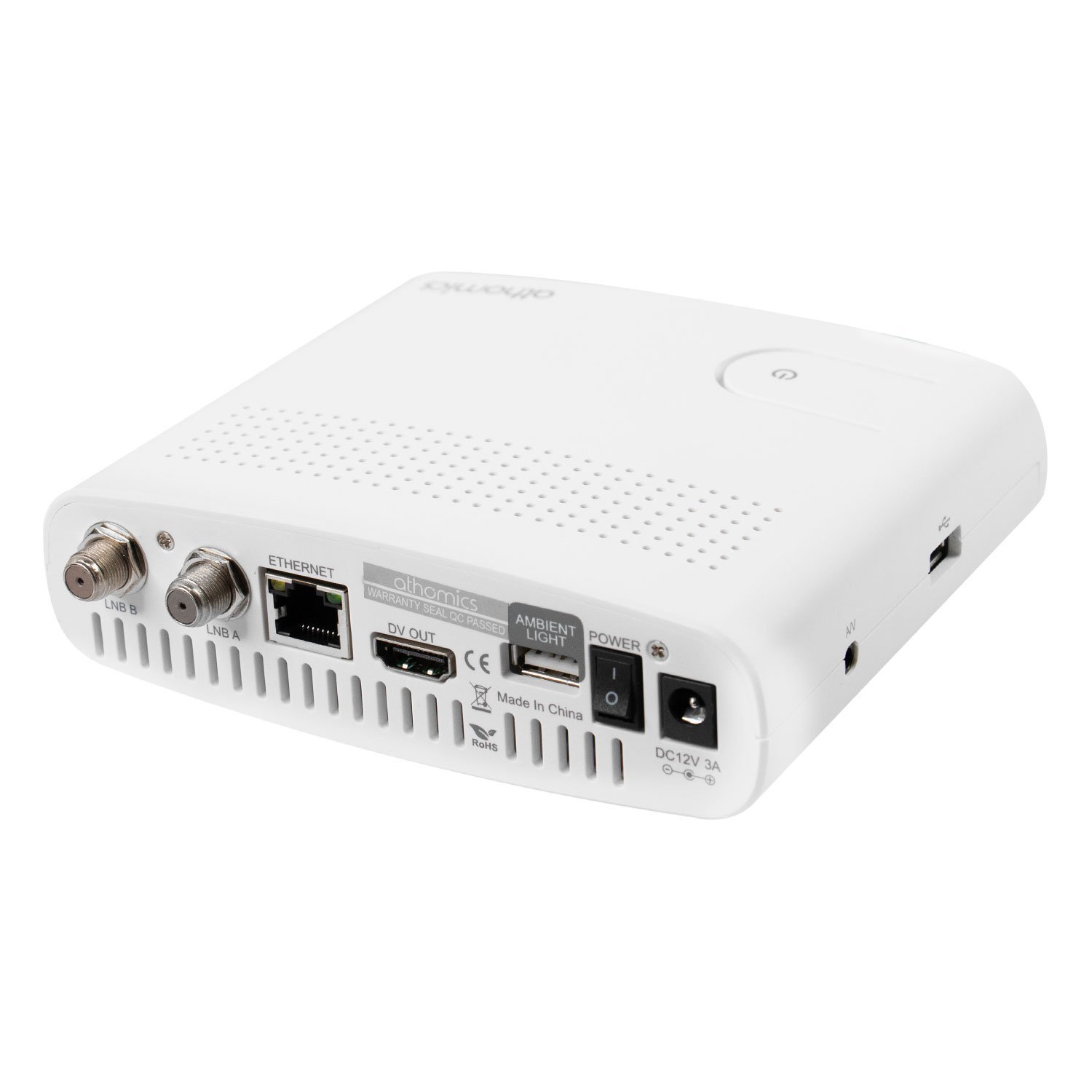 Receptor Athomics Aura Hd Branco - Imagem 2